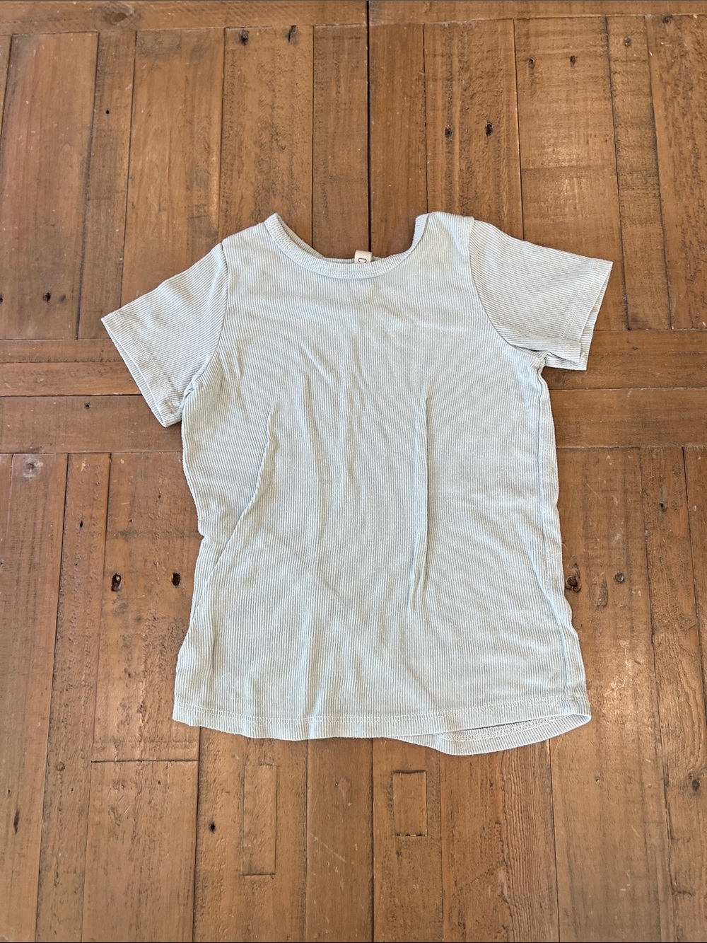 Childhoods mint ribbed short sleeve tee and shorts set 5T made in the USA - Picture 2 of 10